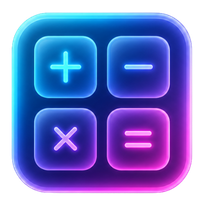 Math symbols icon.