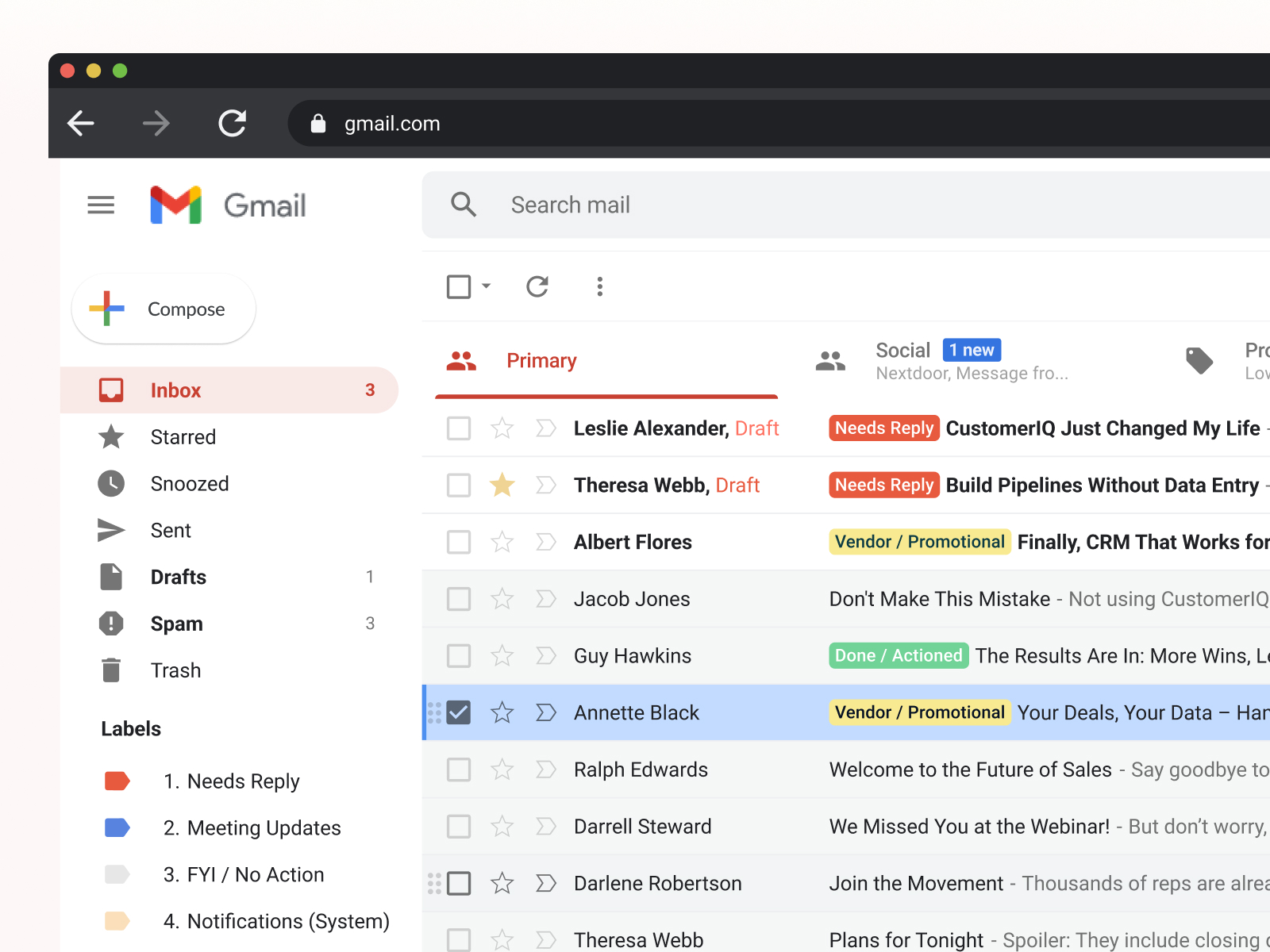 CustomerIQ Inbox Automation