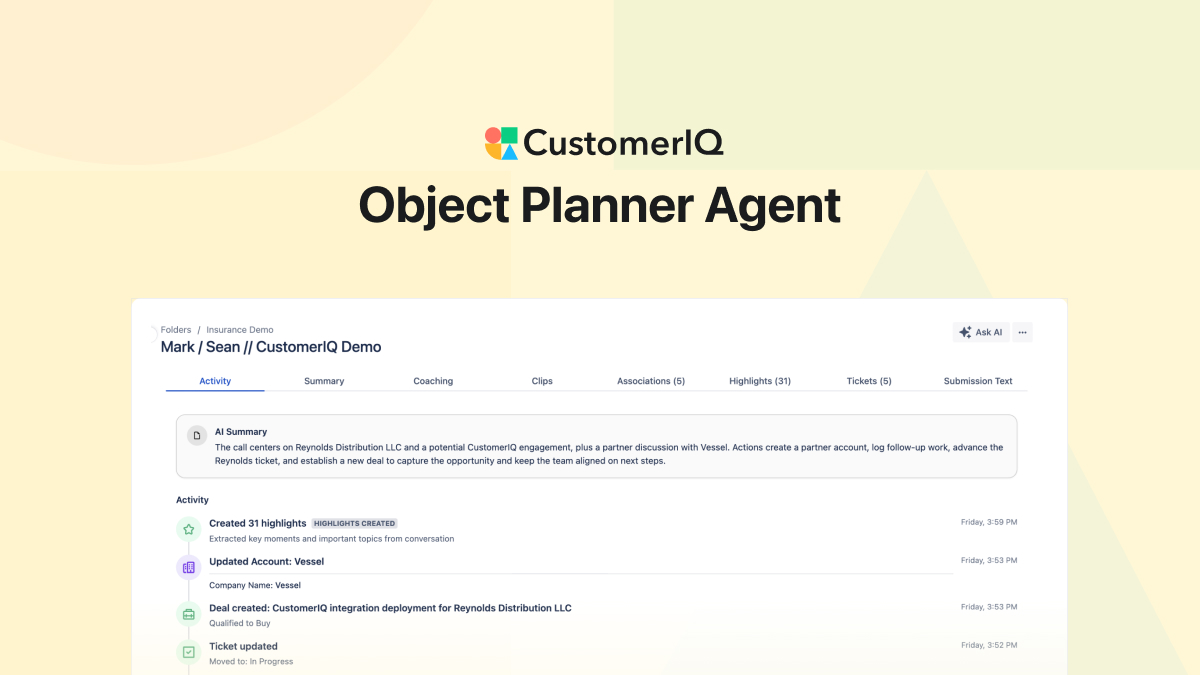 AI Object Planner, Ticket management, and batch notifications