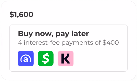 Buy now pay later offers