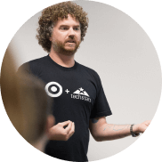 A man giving a presentation
