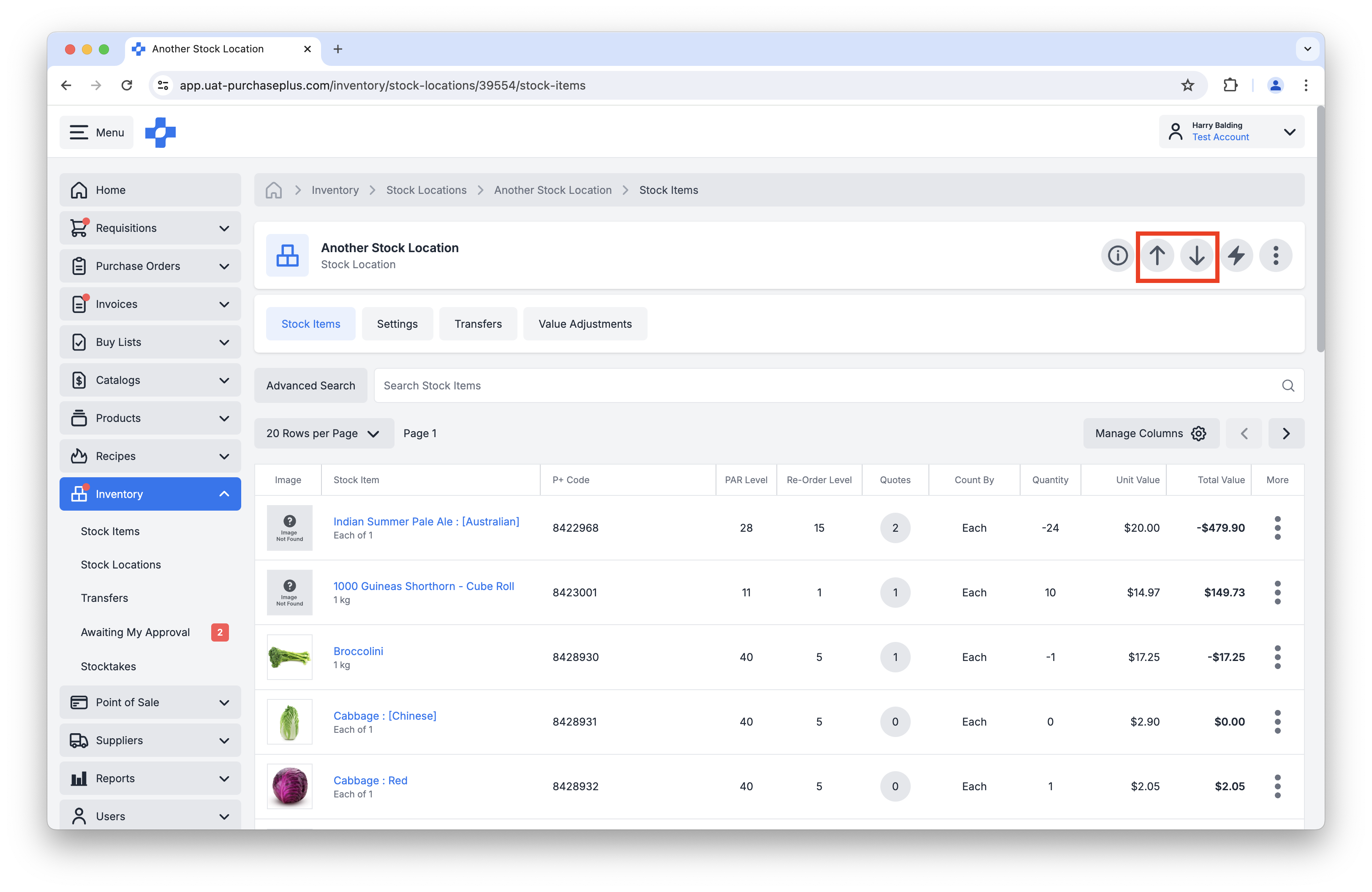 Create Transfer from Stock Location