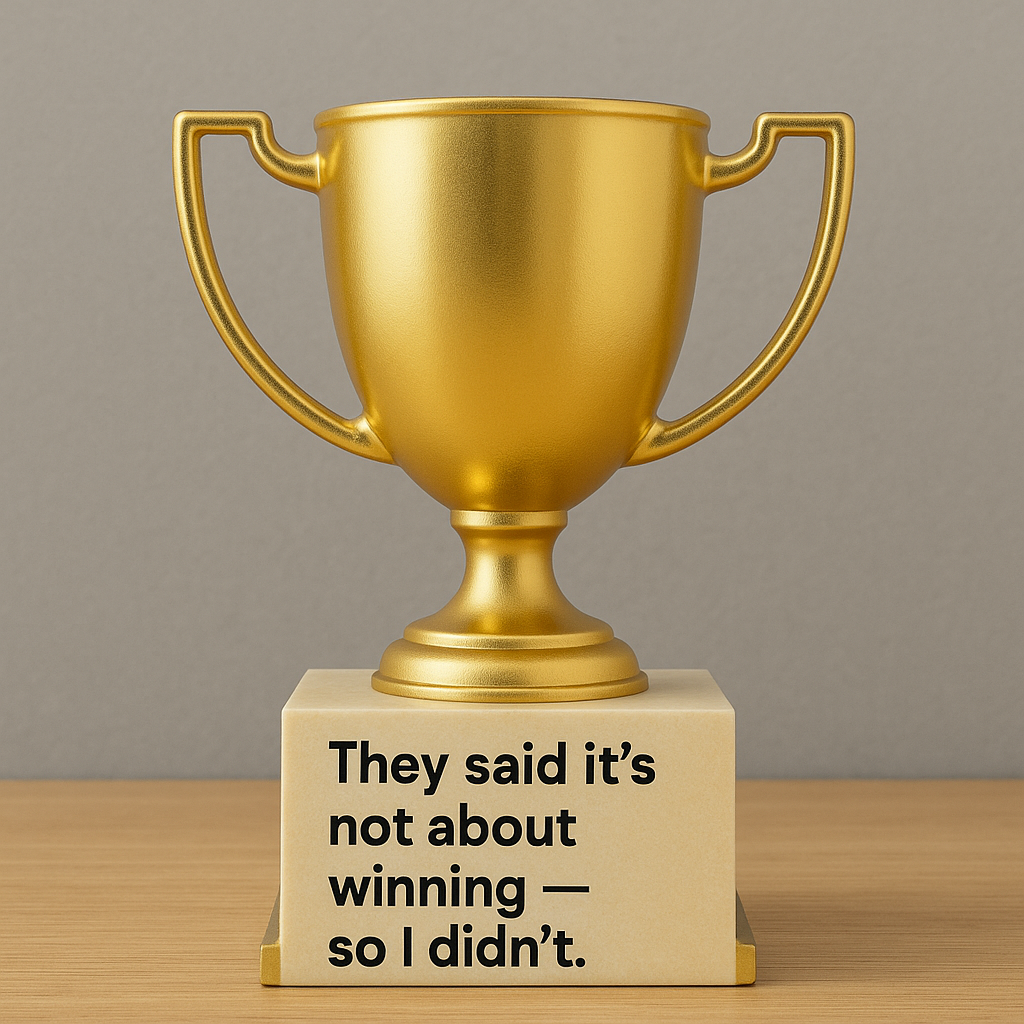 Picture of a participation trophy because you tried but didn't make the cut.