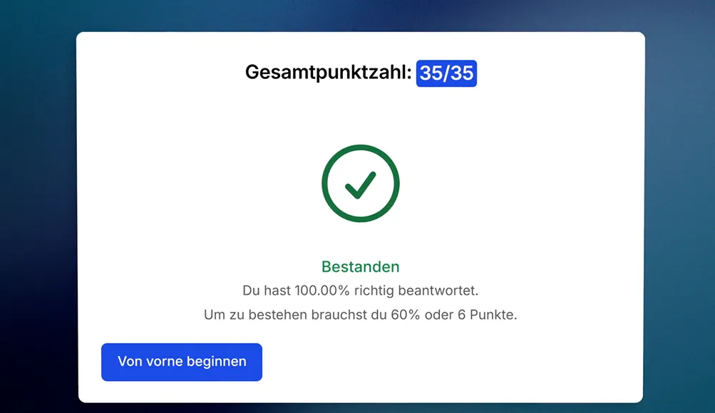AI Quiz Visualisierung