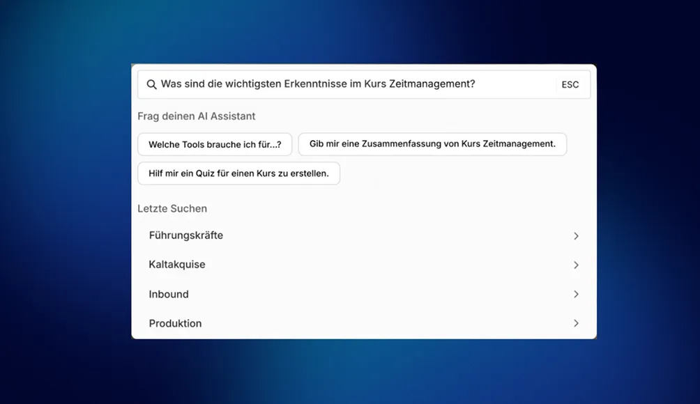 AI Search Visualisierung