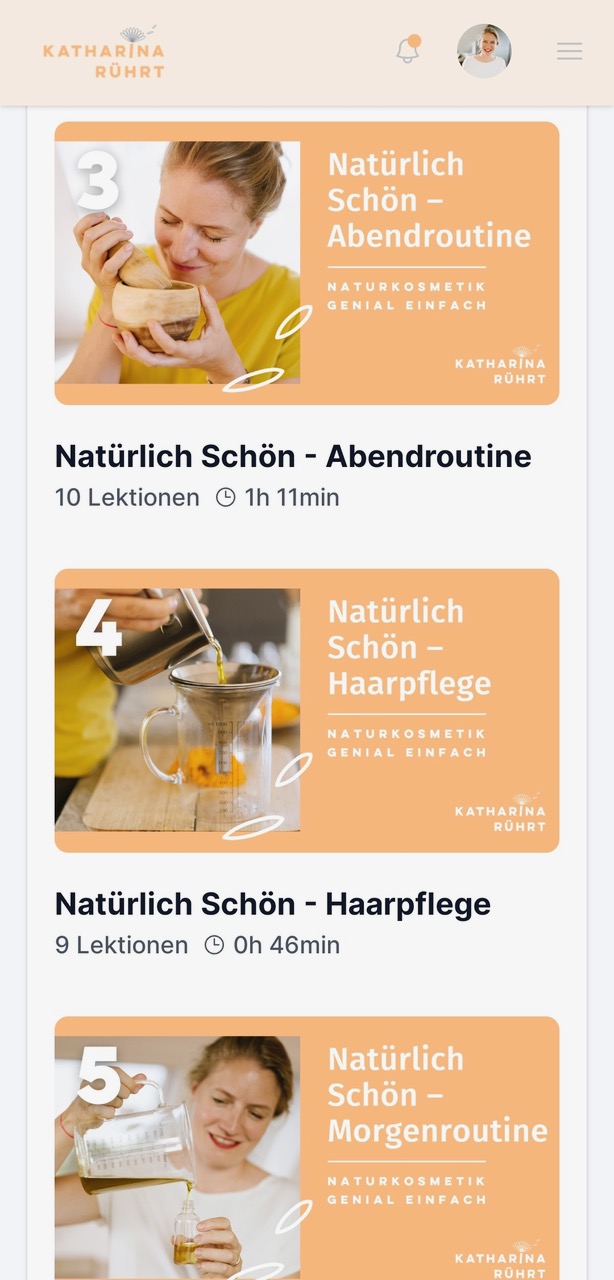 Katharina rührt Online Kurs