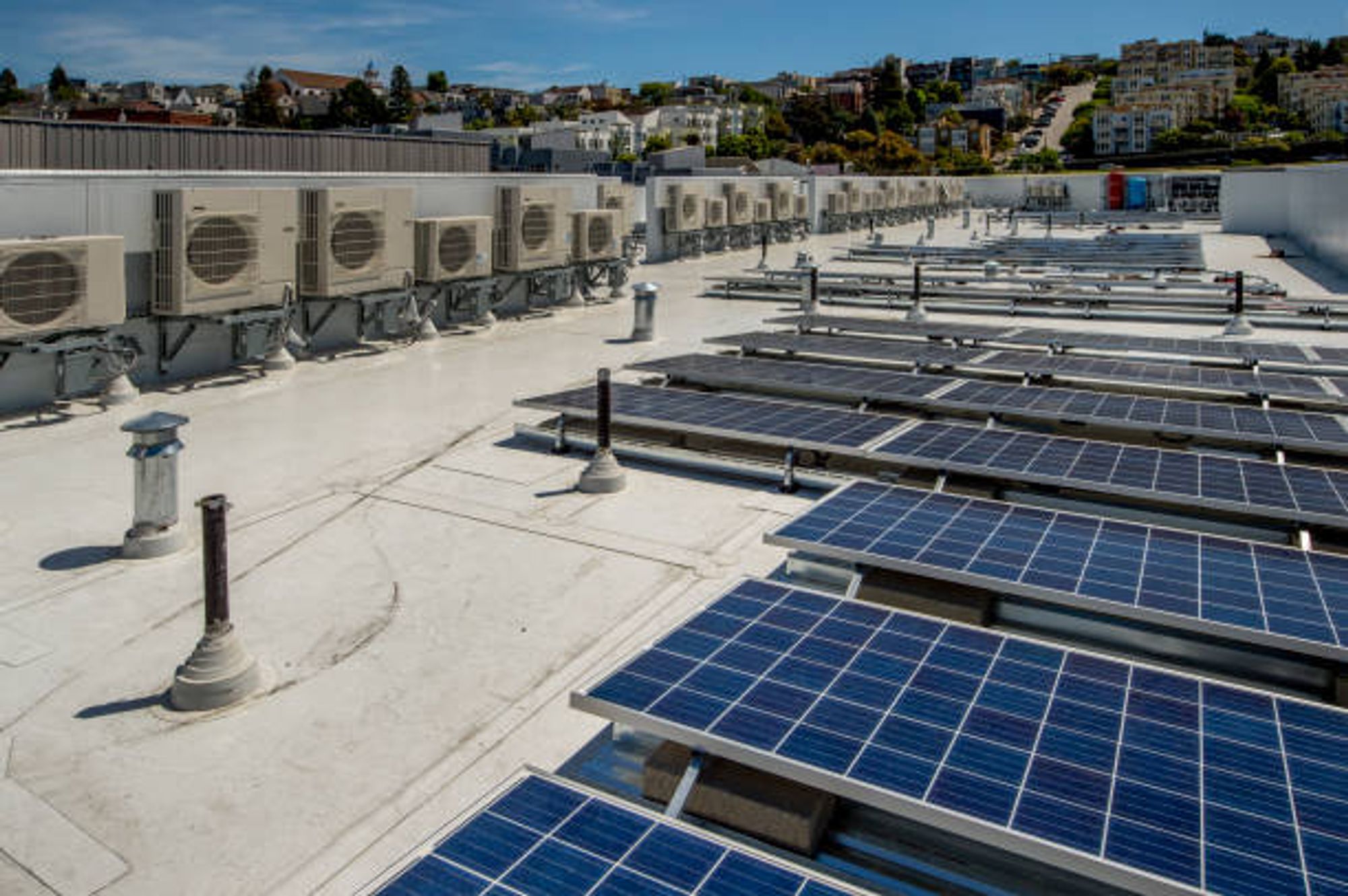 solar AC and solar panels 