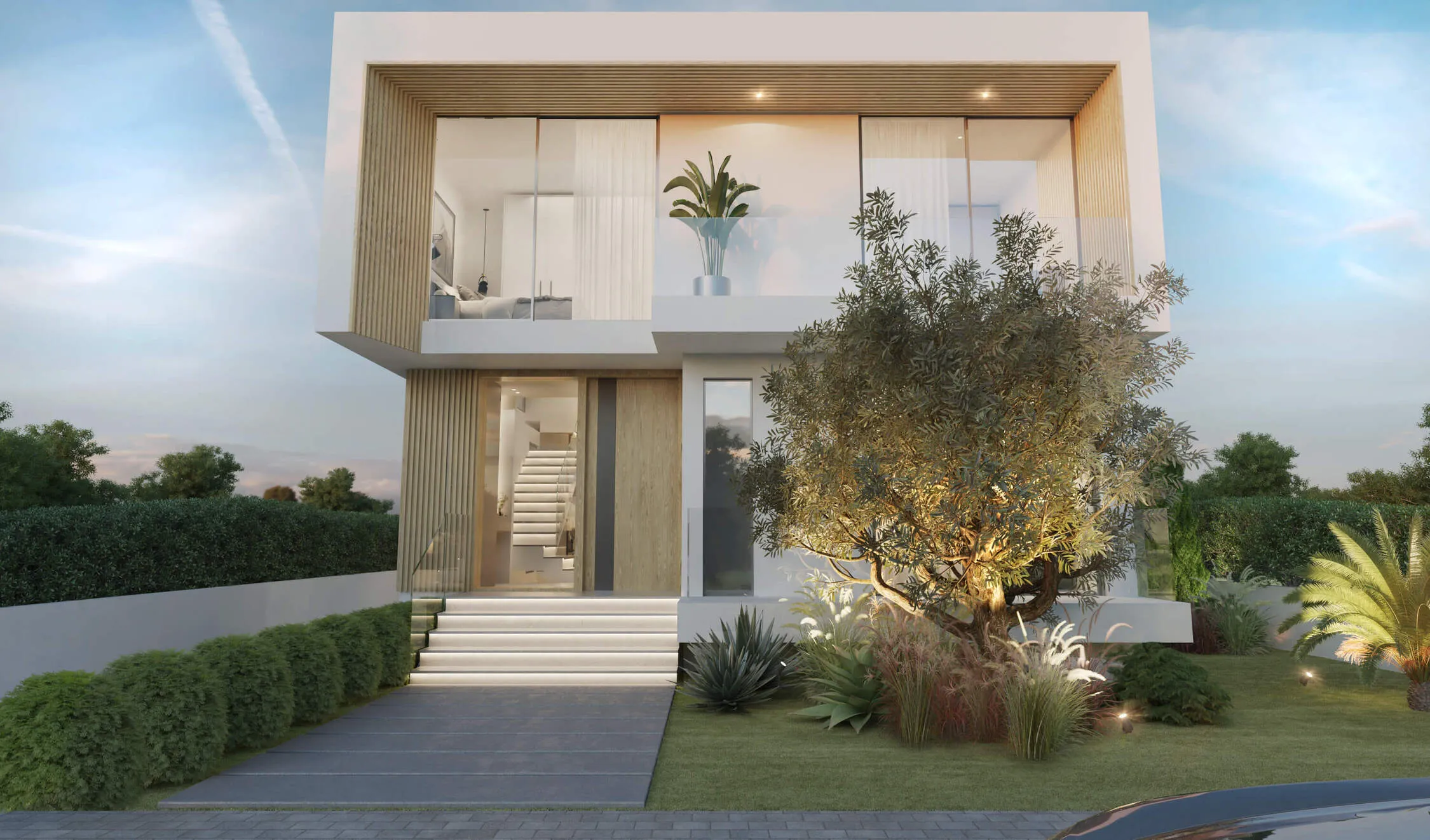 Caetano Soul Villa, Alma de Faro: Ripas & muro verde (render)