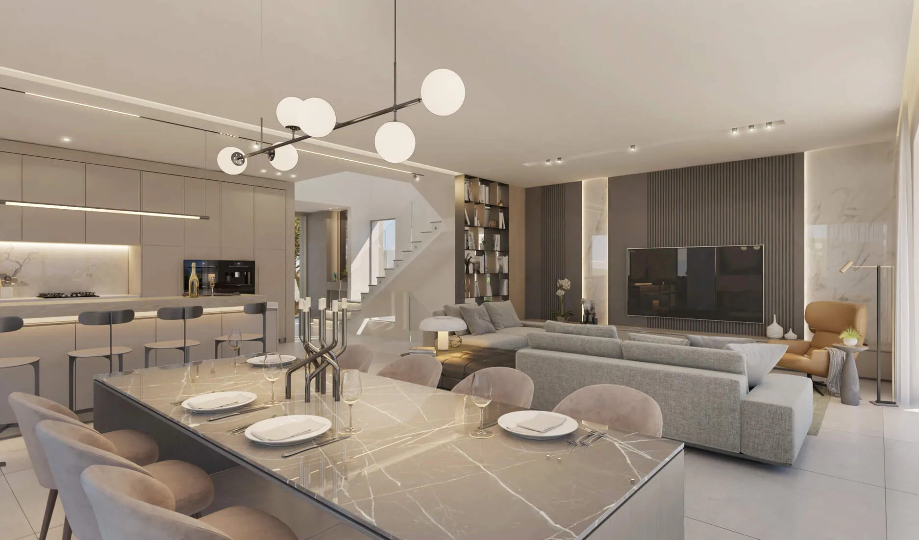 Caetano Soul Villa, Alma de Faro: Cozinha em conceito aberto (render)