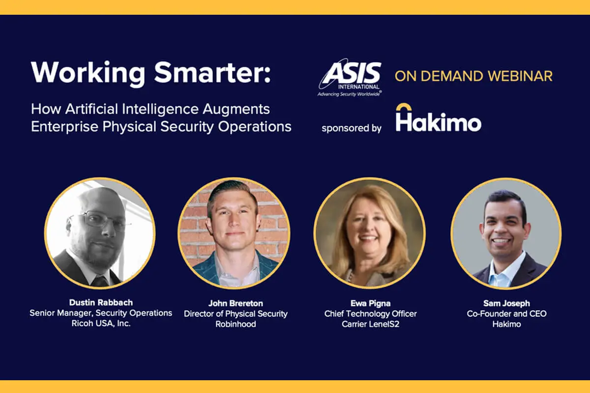 Webinar: Working Smarter: How AI Augments Enterprise Physical Security Operations