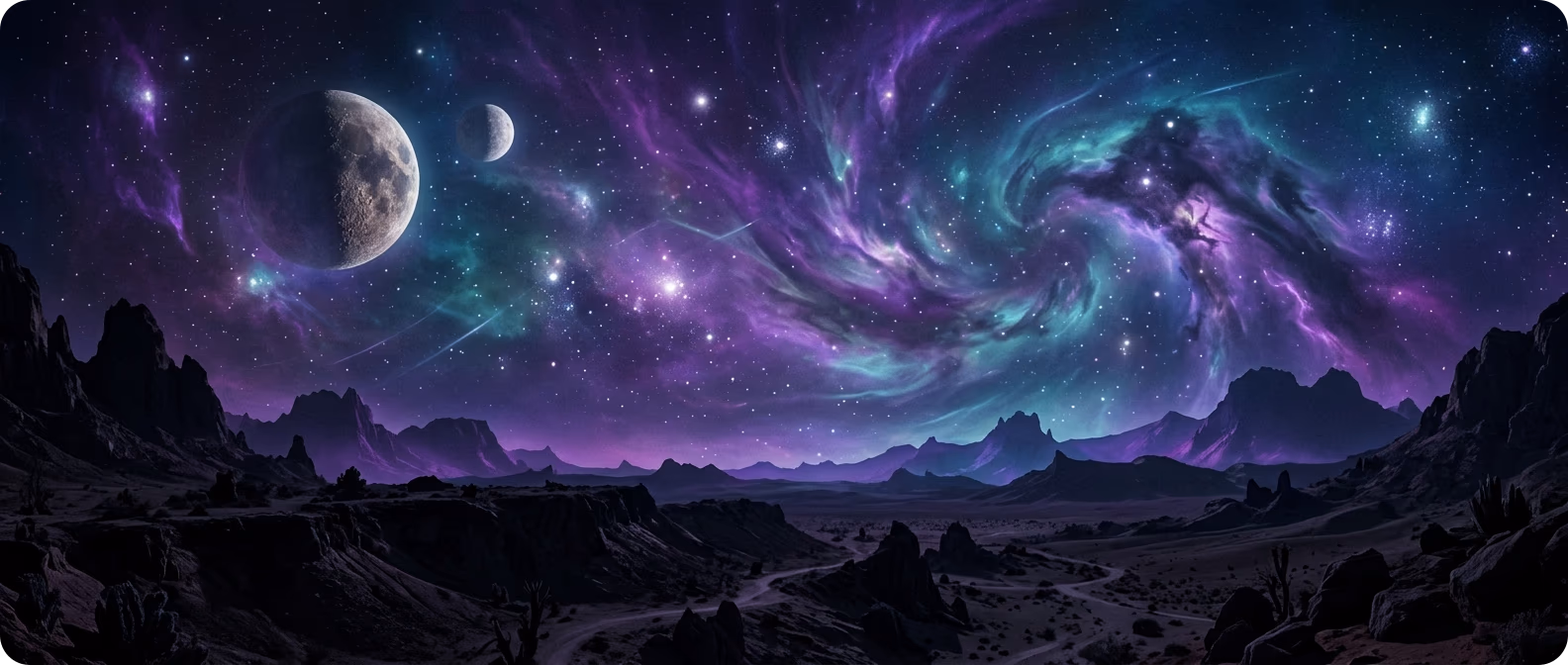 AI generated sci-fi skybox panorama ready for export