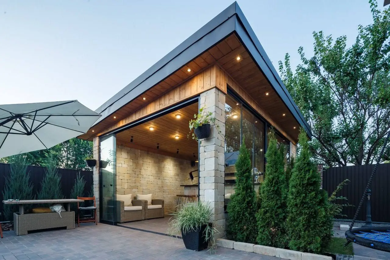 Альтанка безрамне скління Бровари (Київська обл.) - фото 1