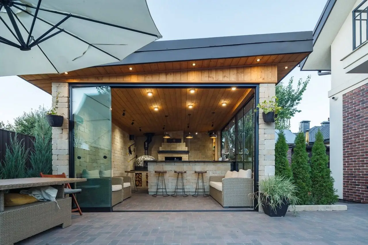 Альтанка безрамне скління Бровари (Київська обл.) - фото 3