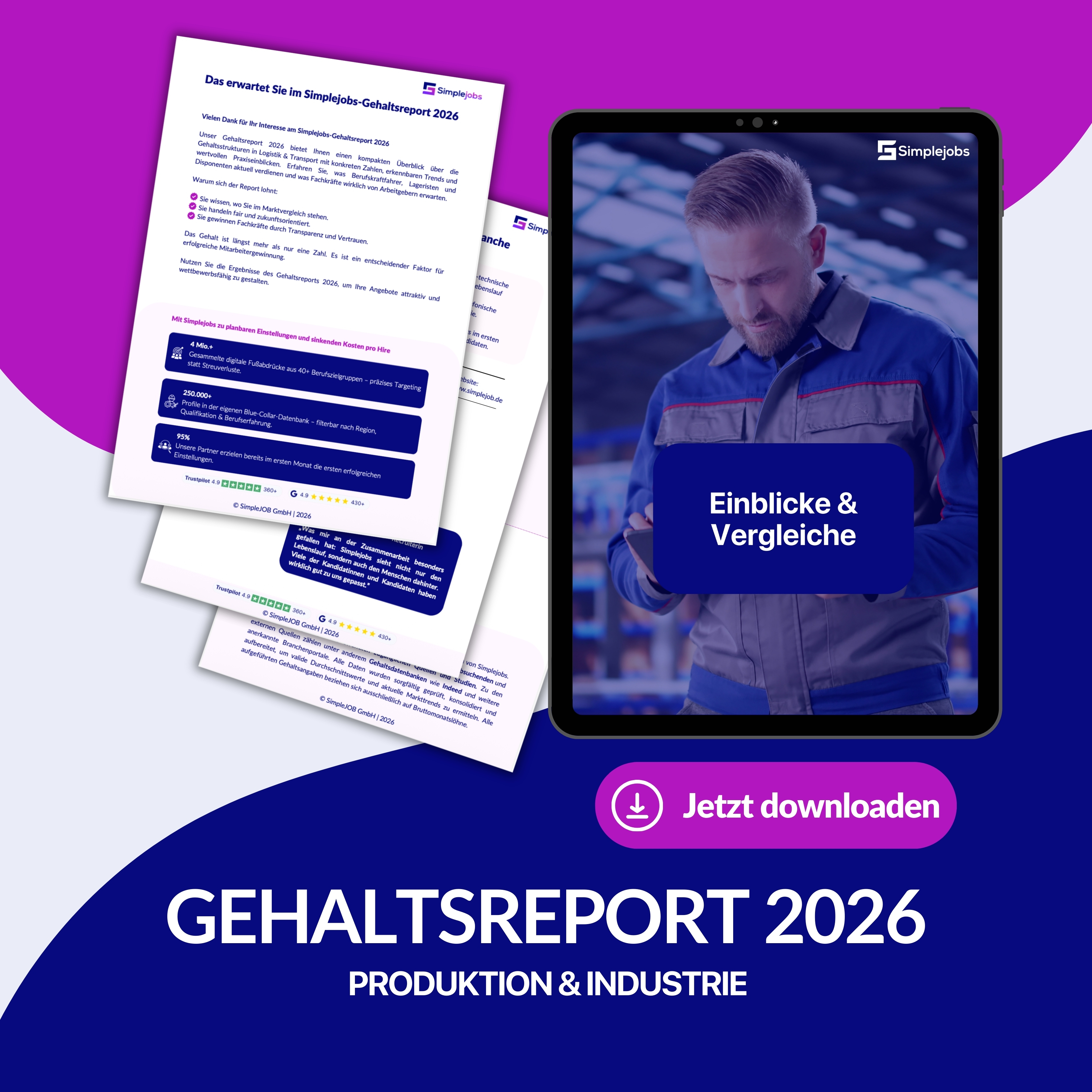 Gehaltsreport 2026 - Produktion & Industrie