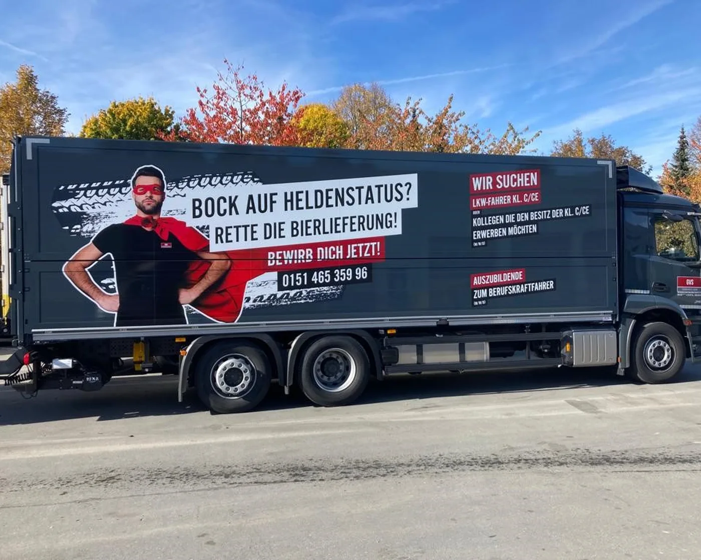 LKW von GIM & L&uuml;tticke Getr&auml;nke-Logistik
