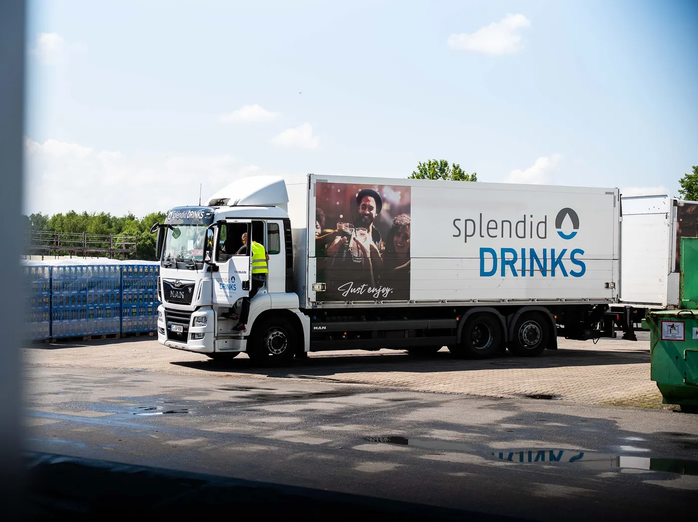 Splendid Drinks LKW im Einsatz
