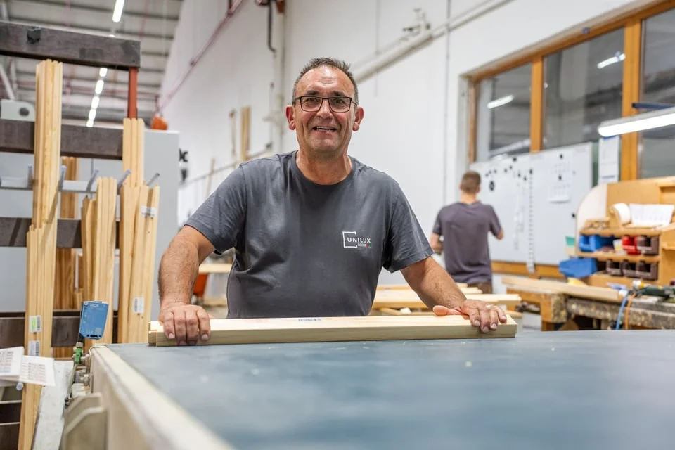 Produktion in der Fensterfertigung