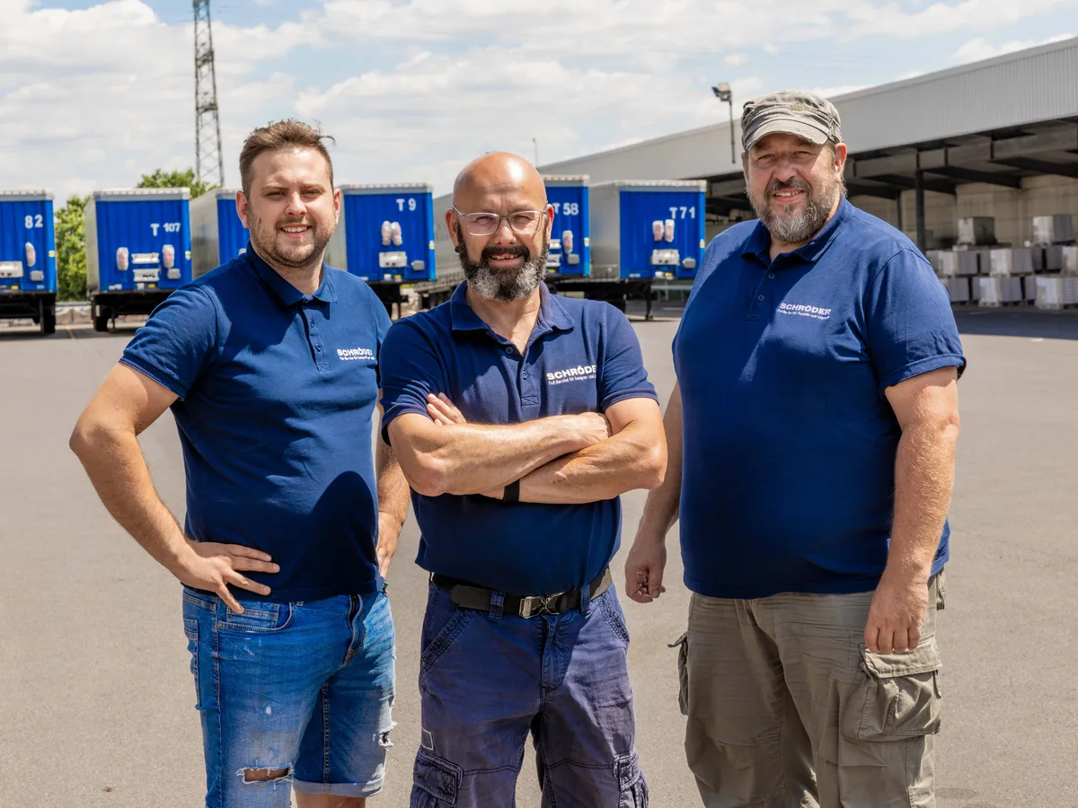 Fahrerteam von Gebr&uuml;der Schr&ouml;der