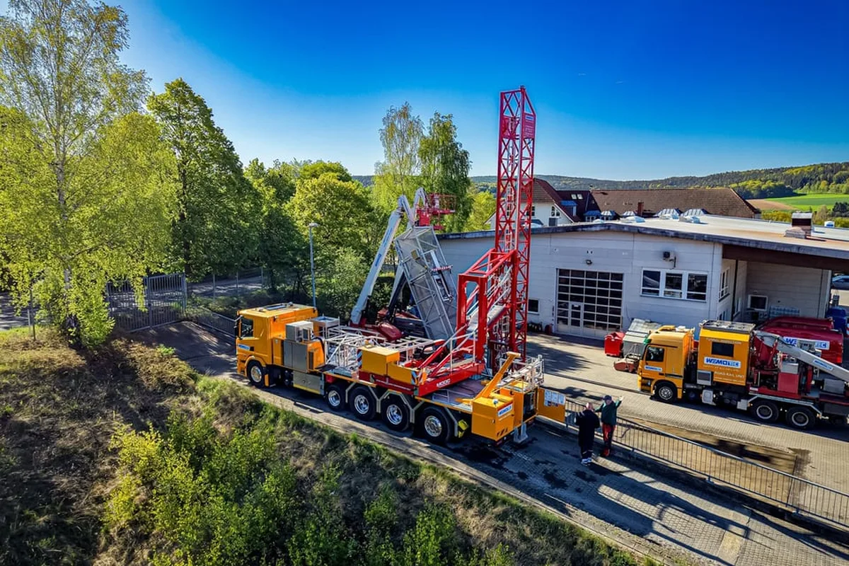 WEMO-tec Einsatz mit Hubarbeitsbühne vor Ort