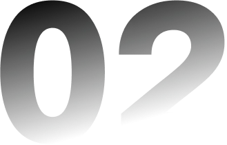 Black, bold number zero followed by the number two with a paintbrush texture on a white background.