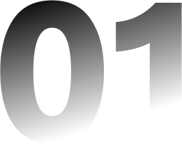 Large black number 01 on a transparent background.