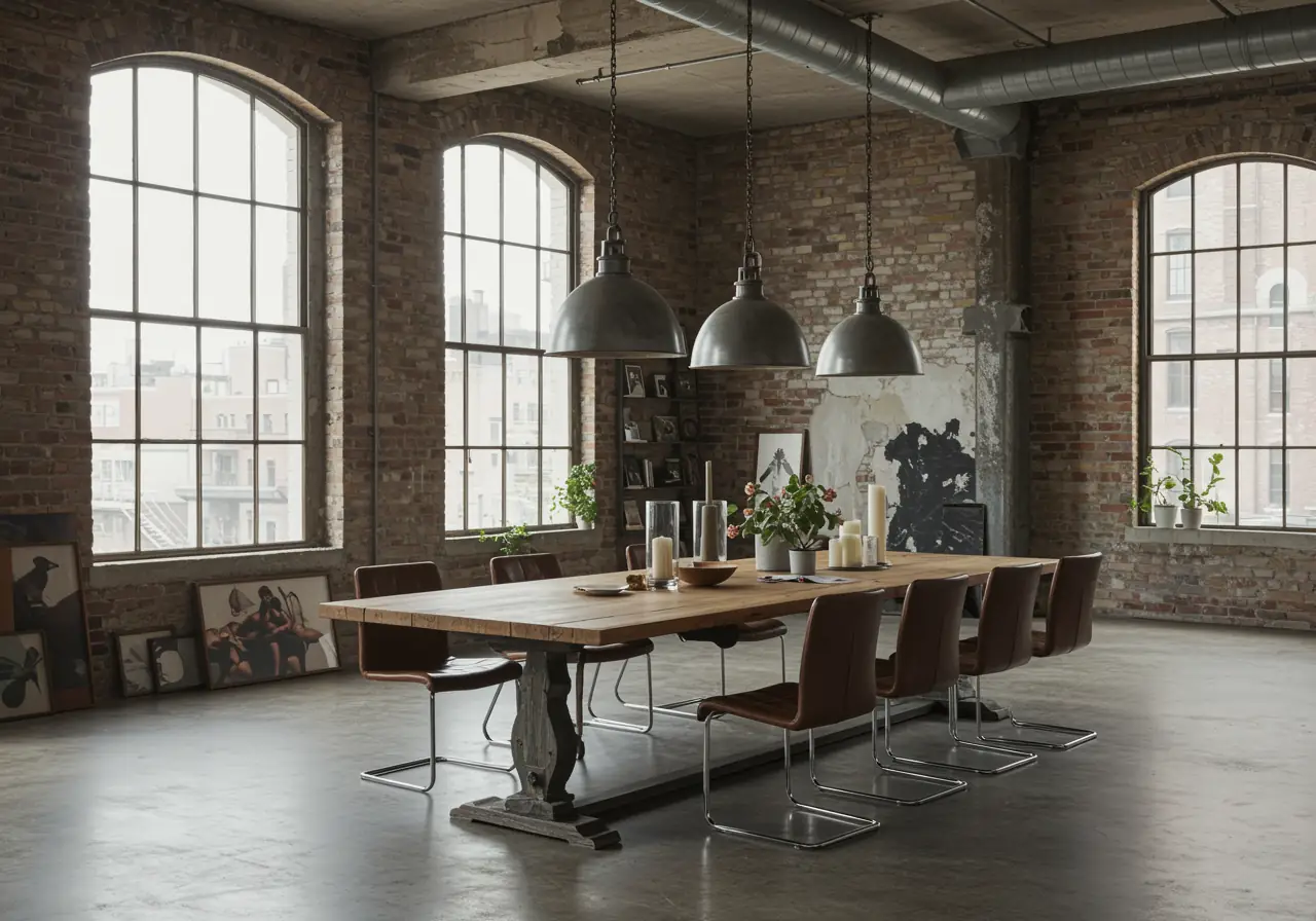 Contractor and homeowner reviewing renovation plans in a luxury Soho loft.