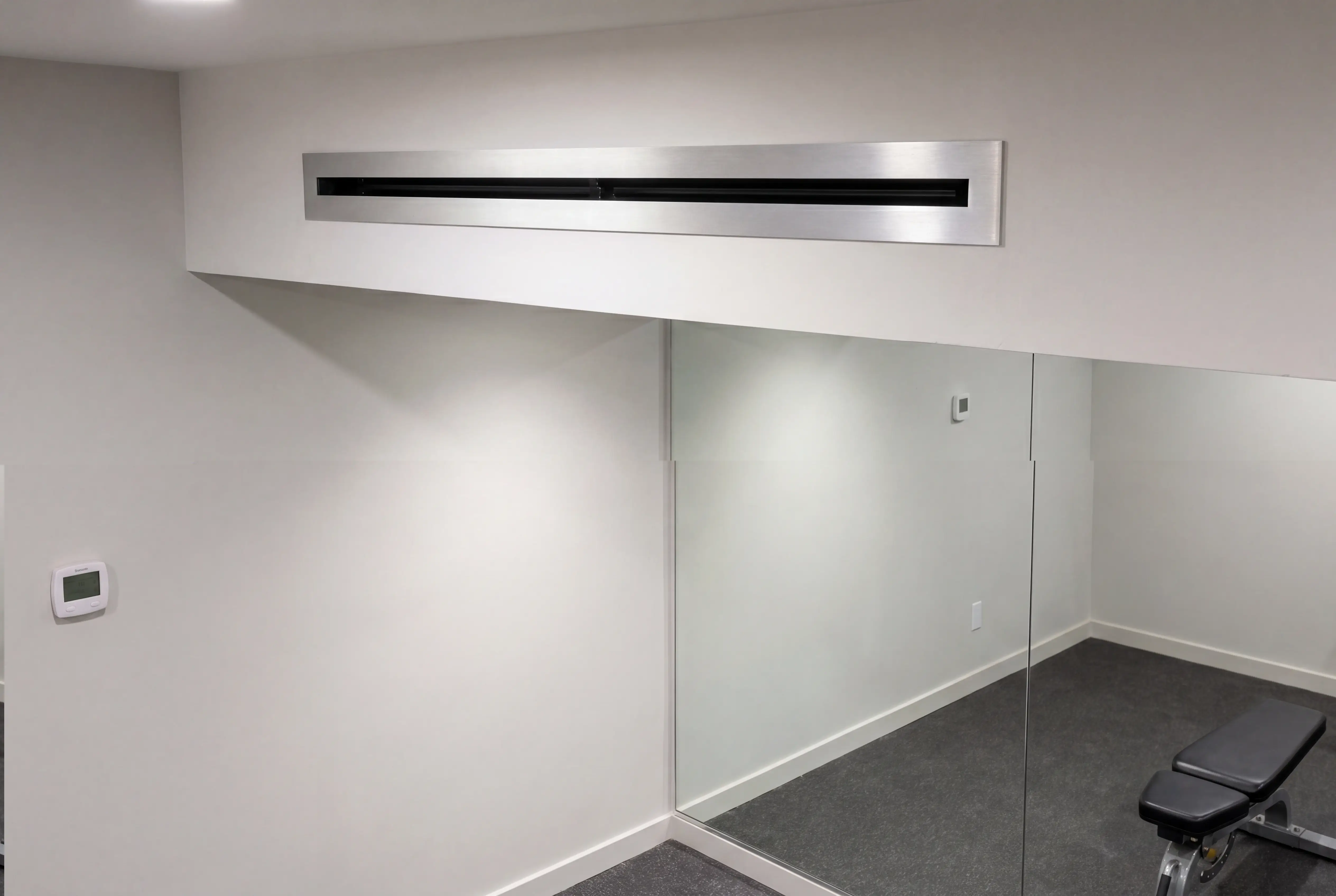 home gym ventilation manhattan apartment hvac linear diffuser