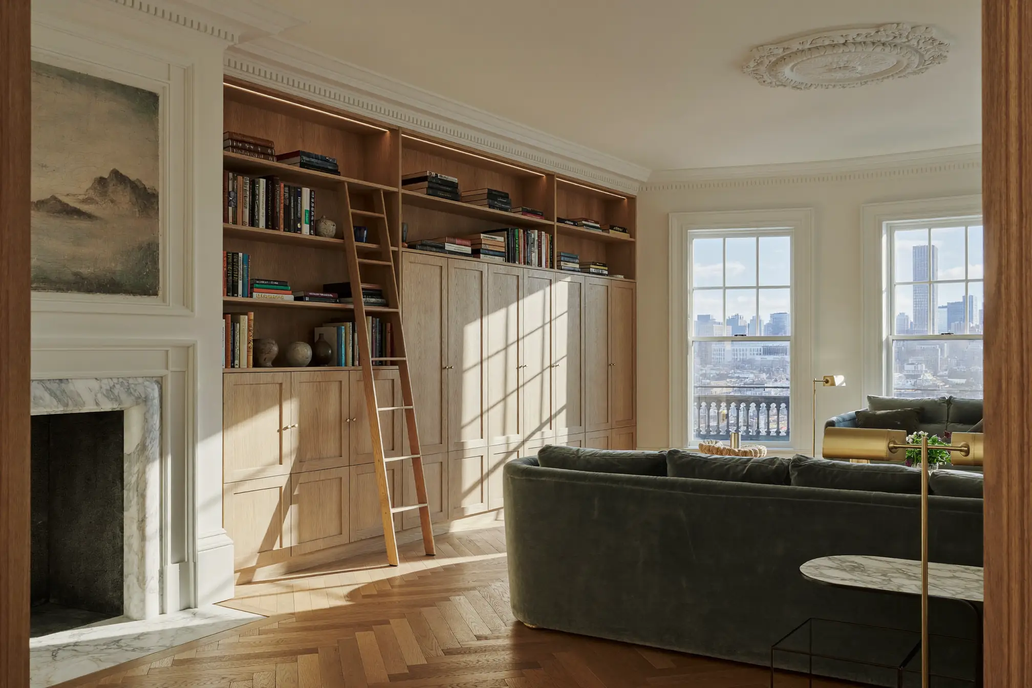 manhattan brownstone interior renovation custom millwork historic preservation