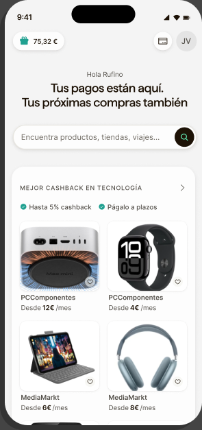 App seQura: inicio