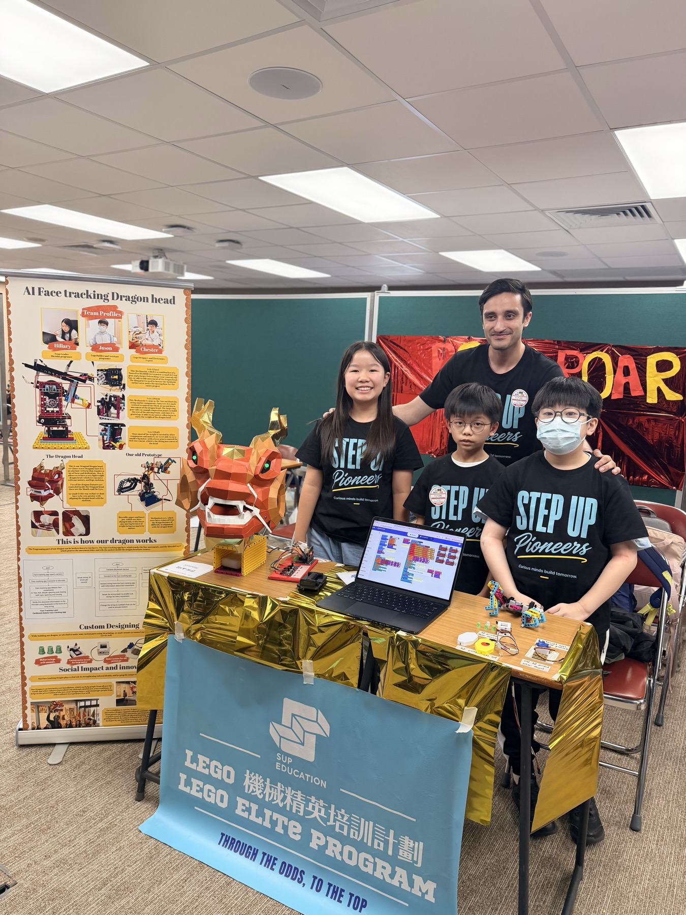 The dragon team with their build