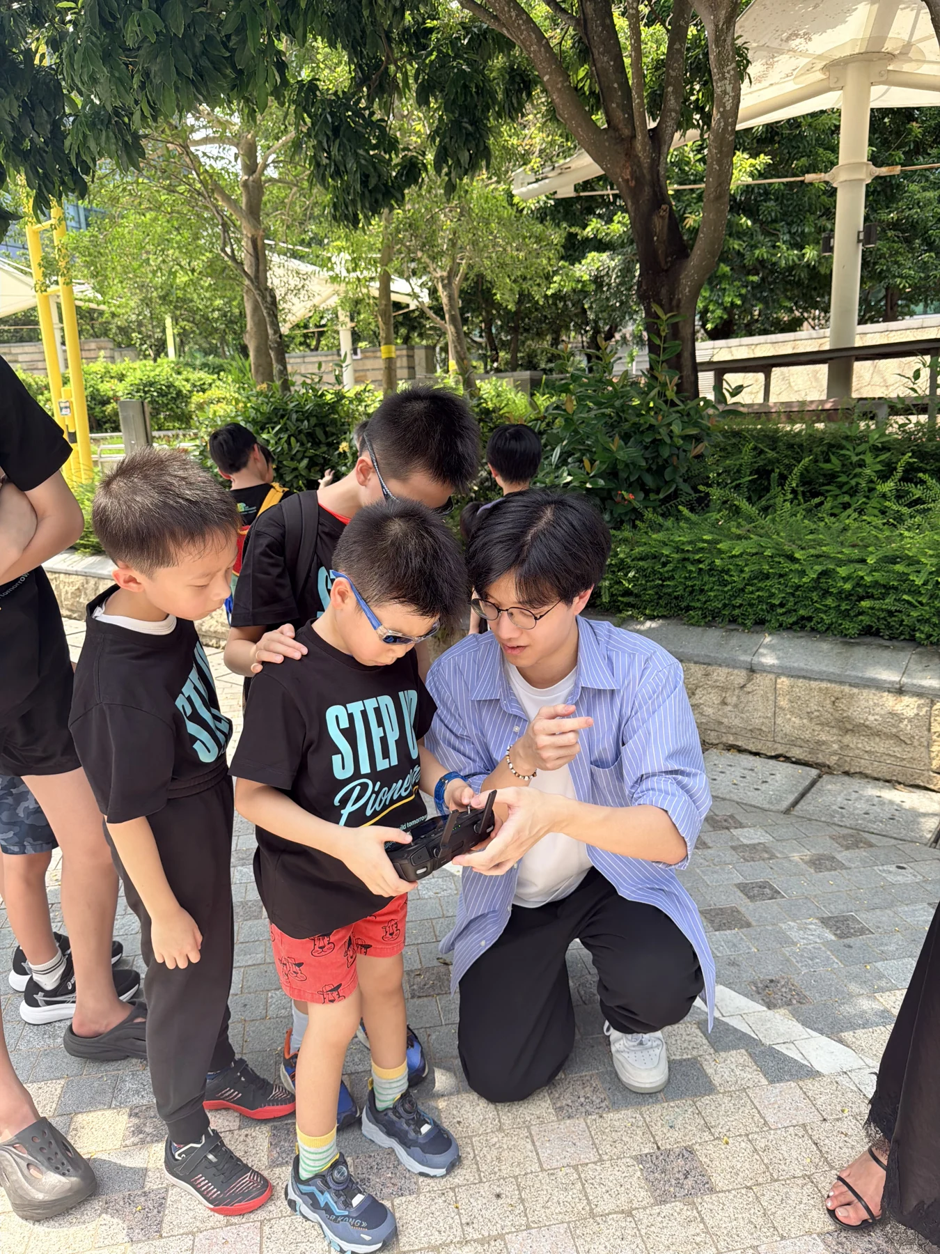 SUP students exploring technology during their KUJU Science Park visit