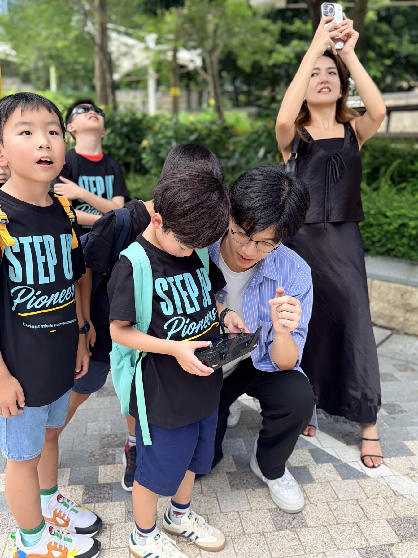 SUP students exploring technology during their KUJU Science Park visit