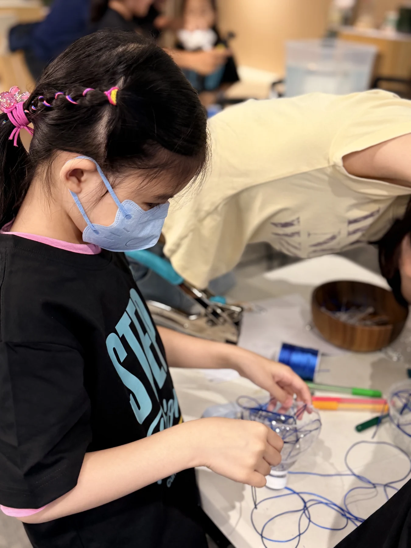SUP students working on hands-on activities at Farmacy Green Hub