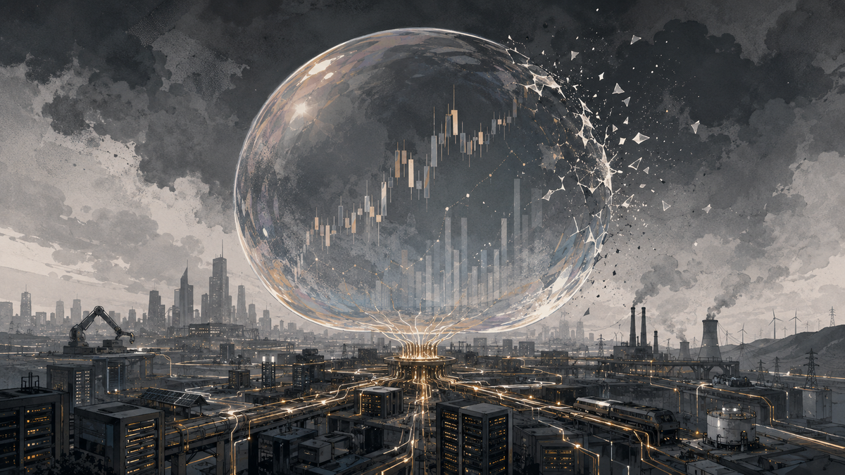 Financial AI bubble above enduring digital infrastructure