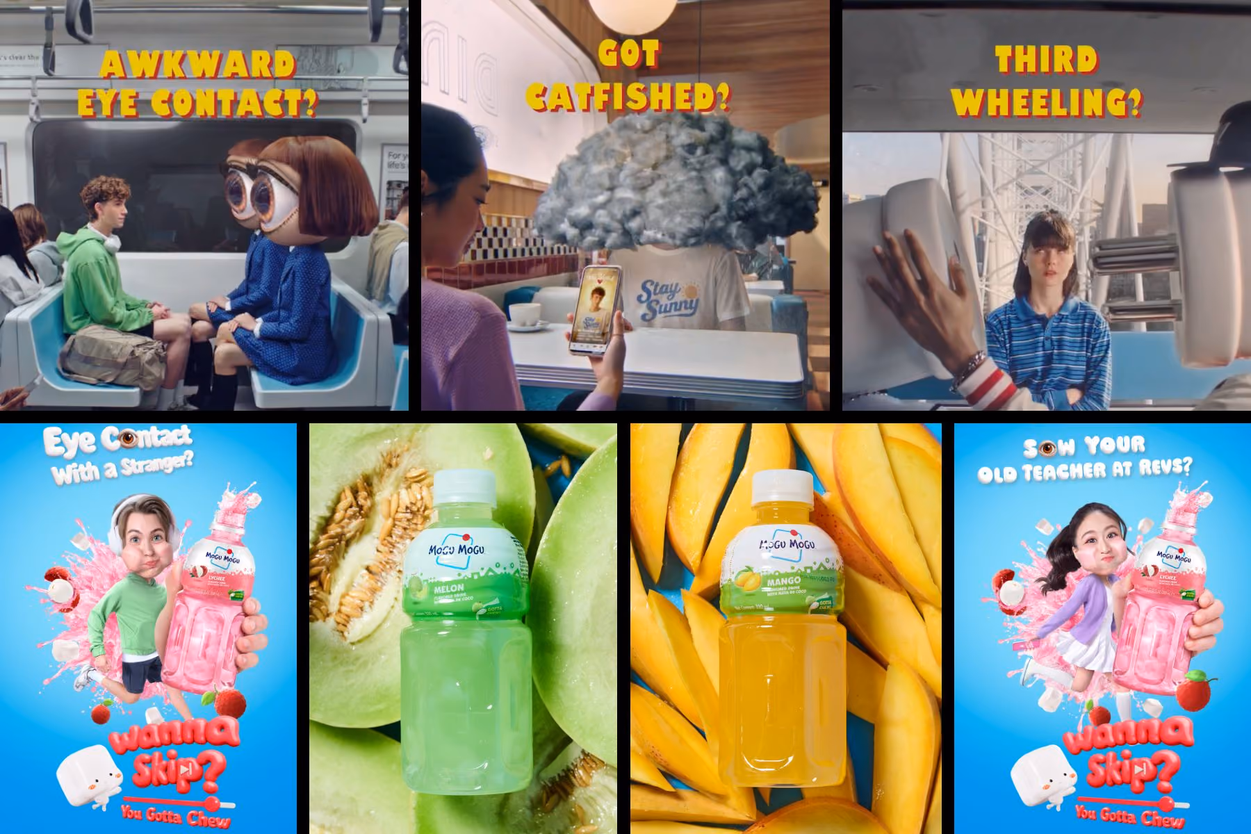 Mogu Mogu campaign collage, desktop layout