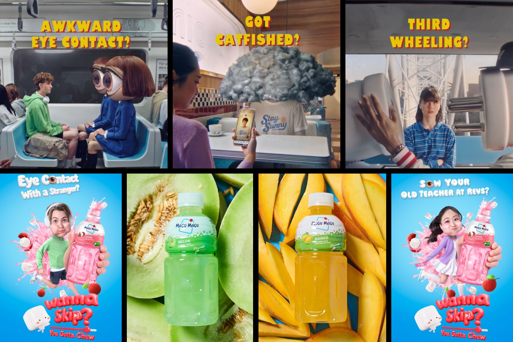 Mogu Mogu campaign collage, desktop layout