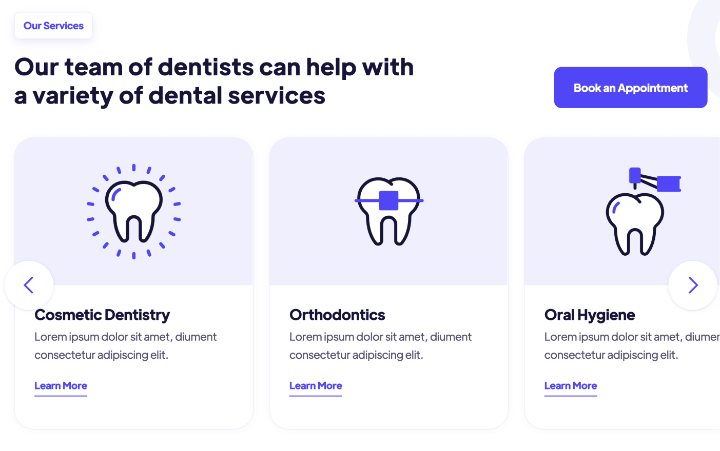 Graphic Icons - Dentist Webflow Template