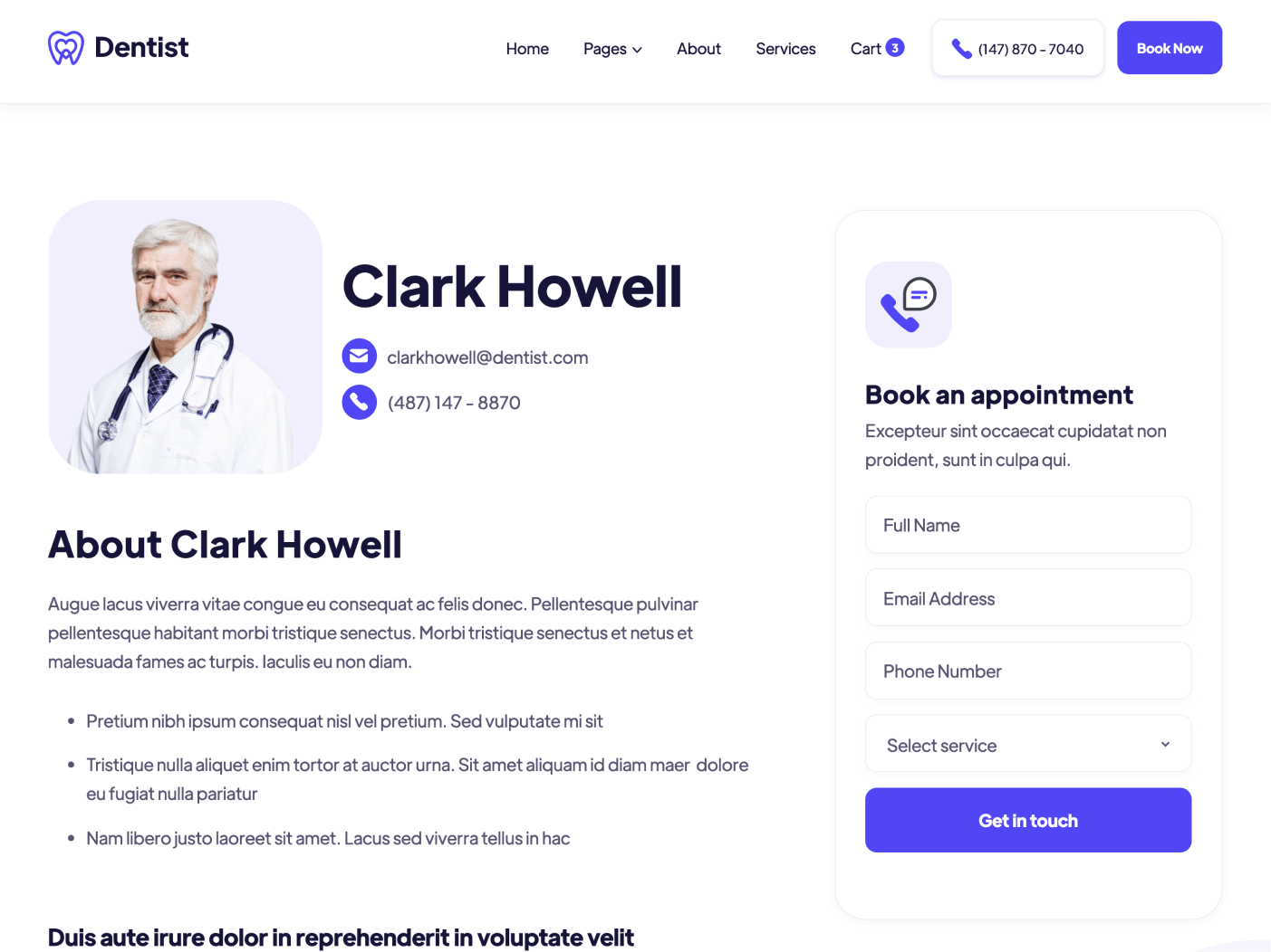 CMS Page - Dentist Webflow Template