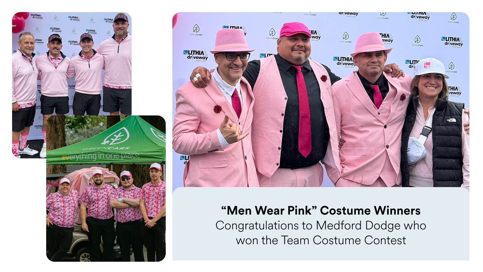 Pink Costume Contest contestants and winners
