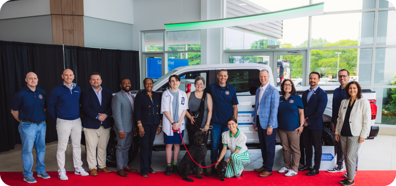 Highlighting a community partnership to honor local veteran heroes with payment-free vehicles