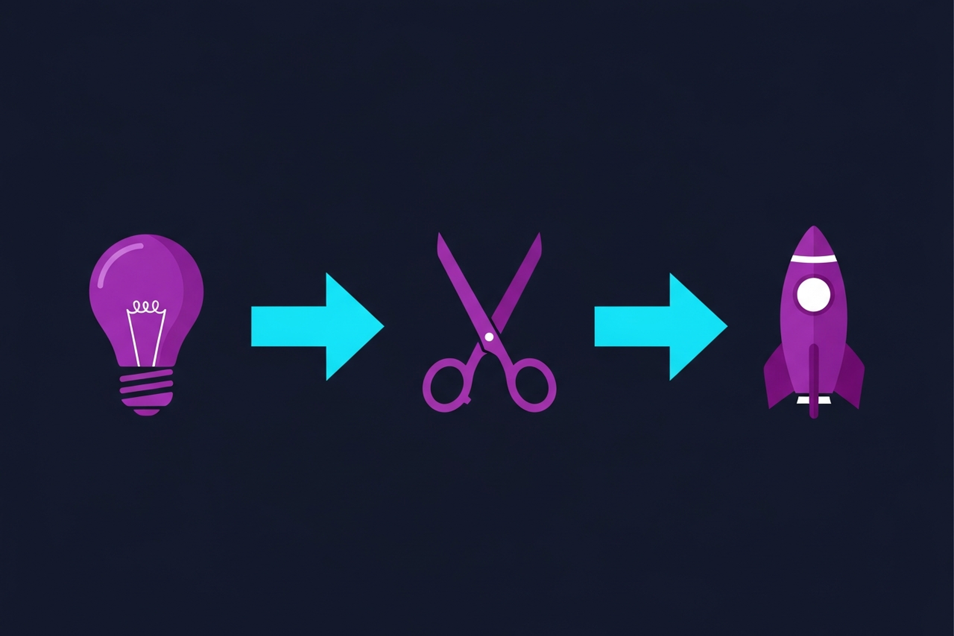 Abstract visualization of AI video editing workflow with soundwave and geometric shapes on dark background