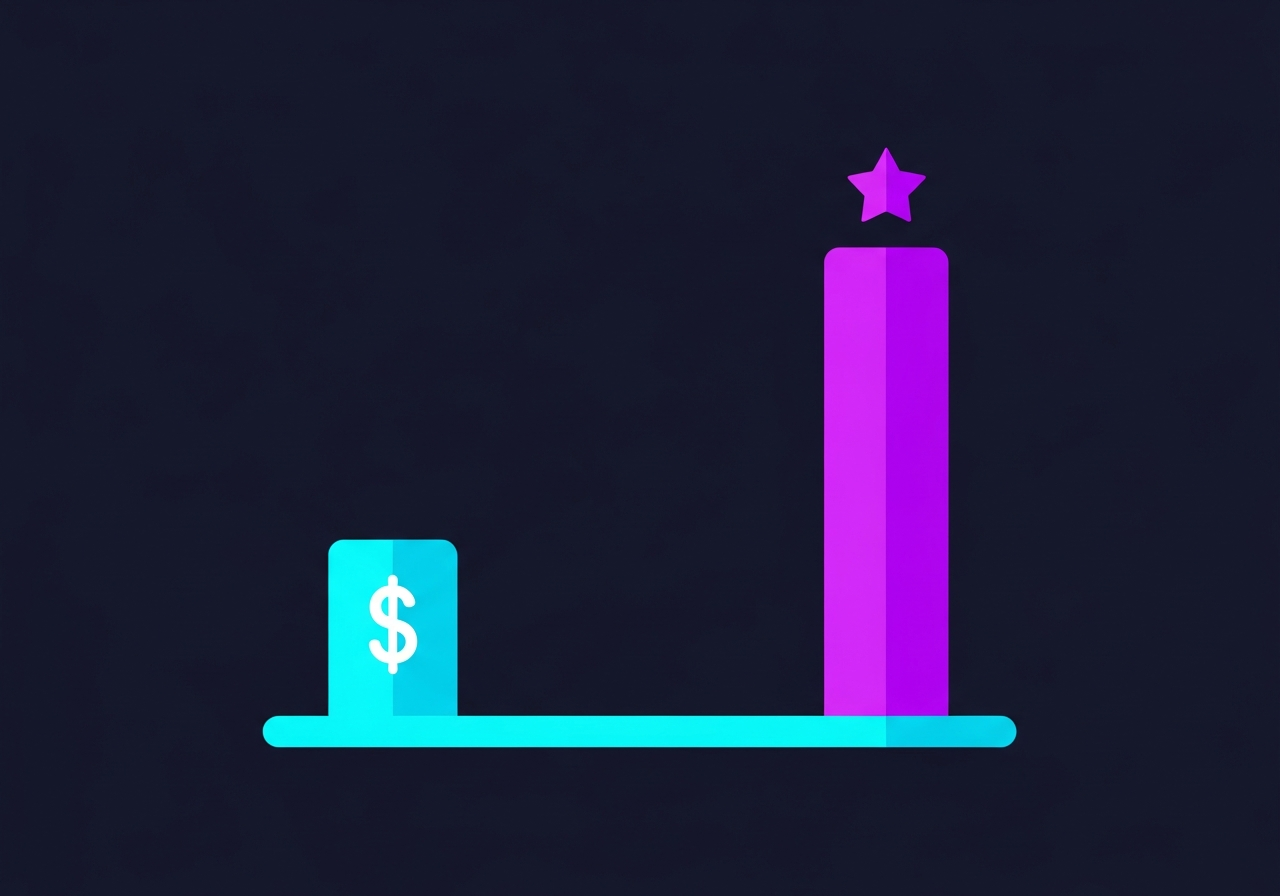 Decision framework comparing podcast advertising agency model versus owned B2B podcast show investment