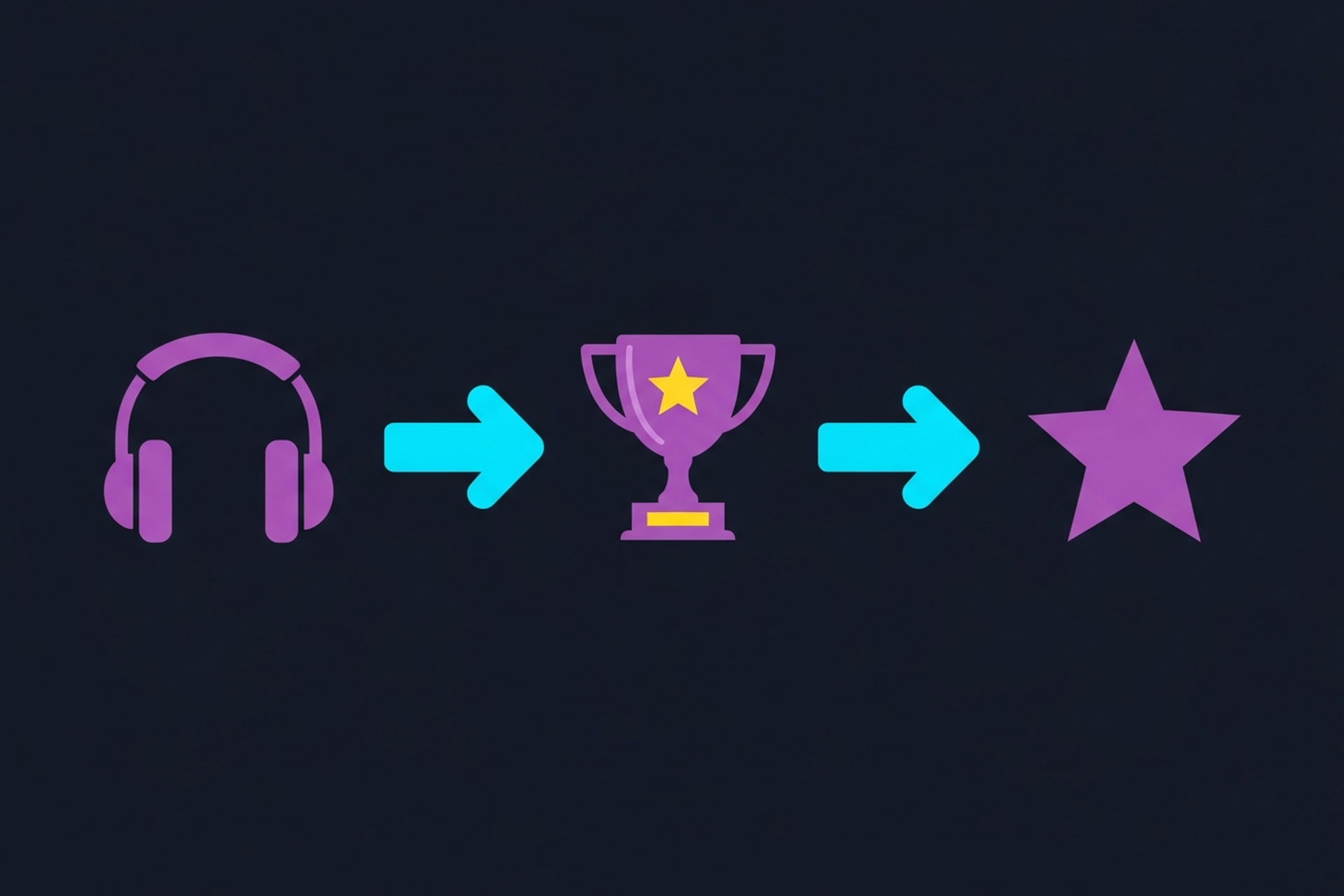Audio producer reviewing music recording app waveforms on a dark-themed mobile and desktop interface