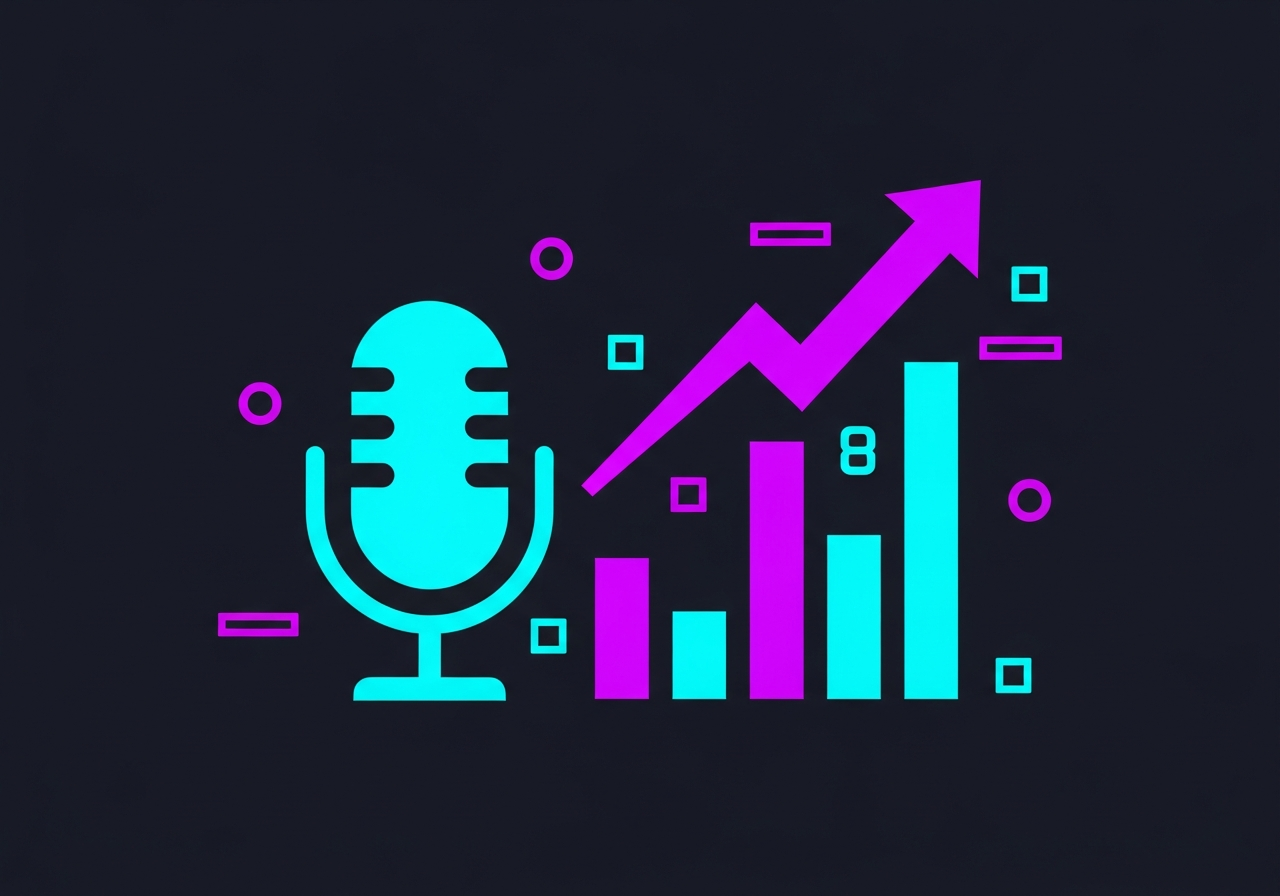 B2B podcast strategy diagram showing pipeline metrics and guest-to-client conversion rates for business podcasts