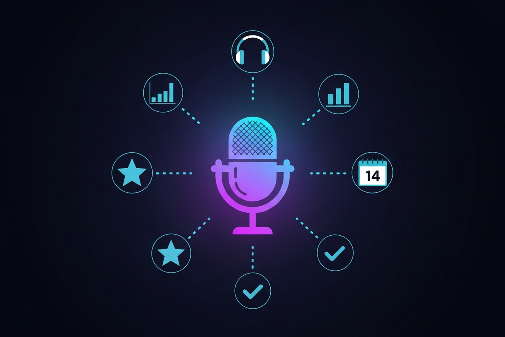 Checklist comparing podcast production company services and evaluation criteria for B2B brands