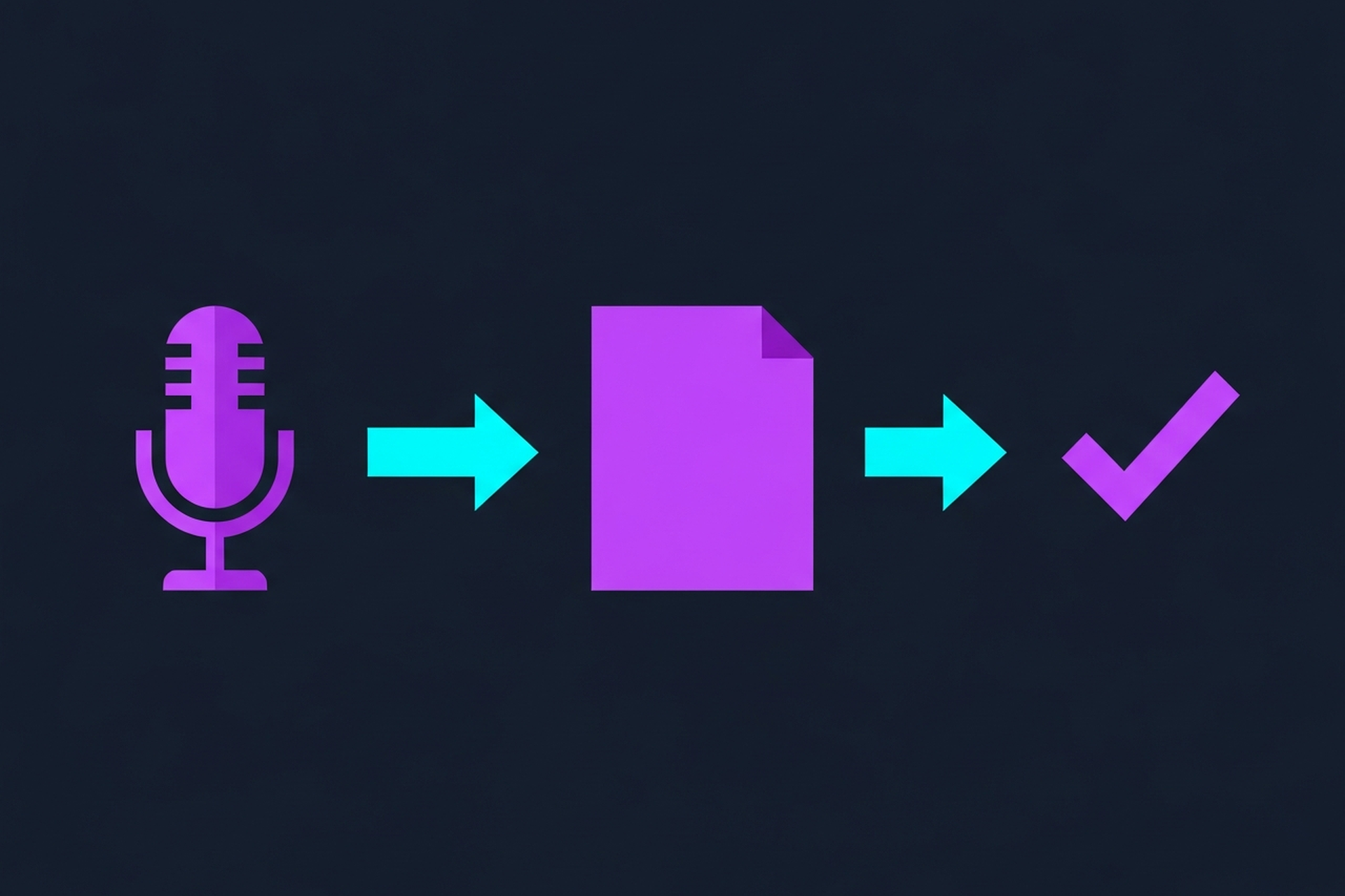 B2B marketer transcribing an audio file using software on a laptop with waveform display