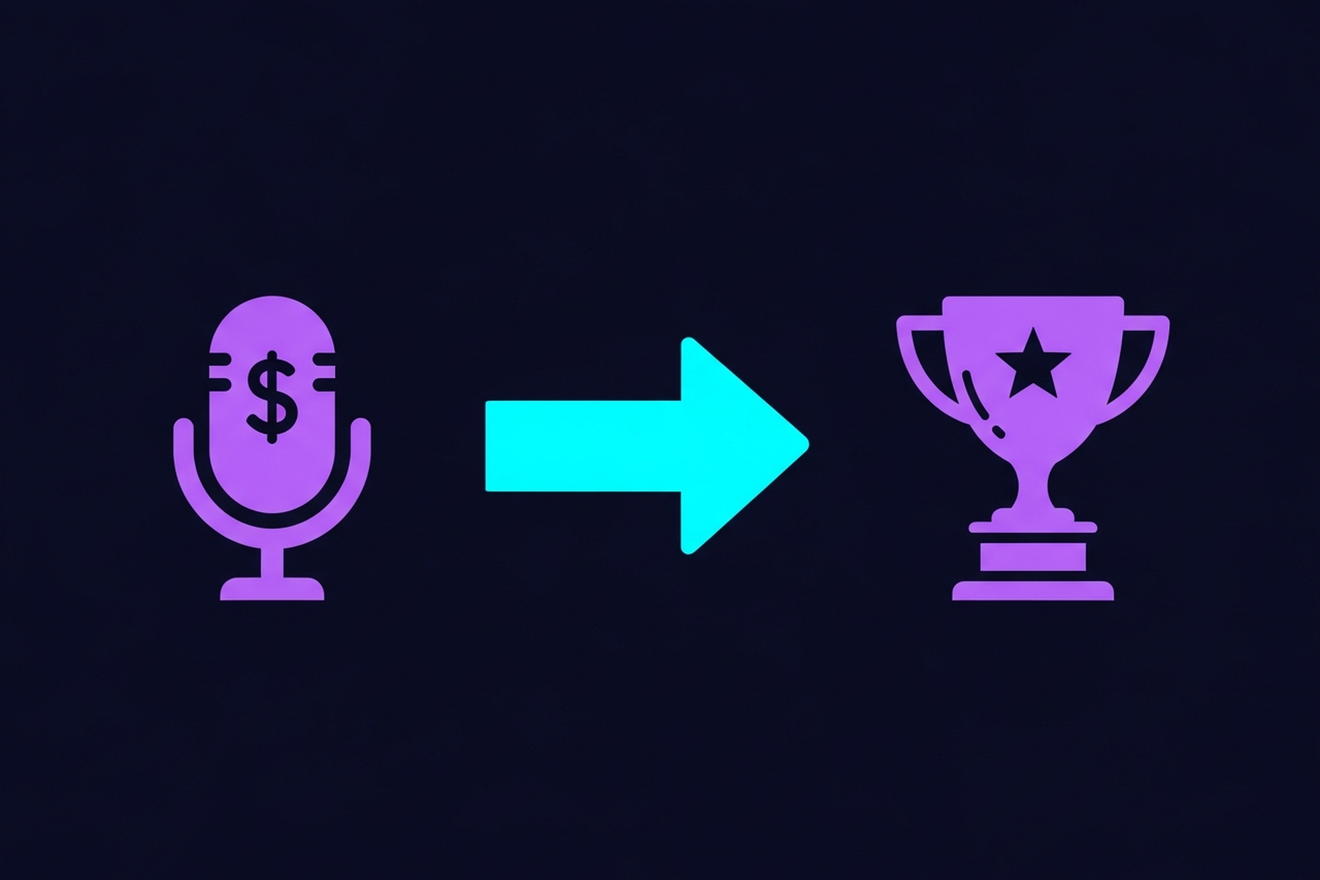 Podcast sponsorship rates comparison showing microphone, dollar sign, and chart icons