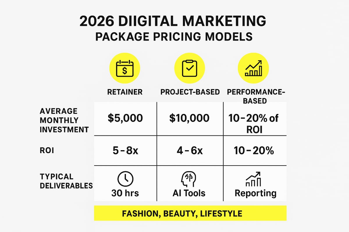 Pricing Models and ROI: What to Expect from Digital Marketing Packages in 2026