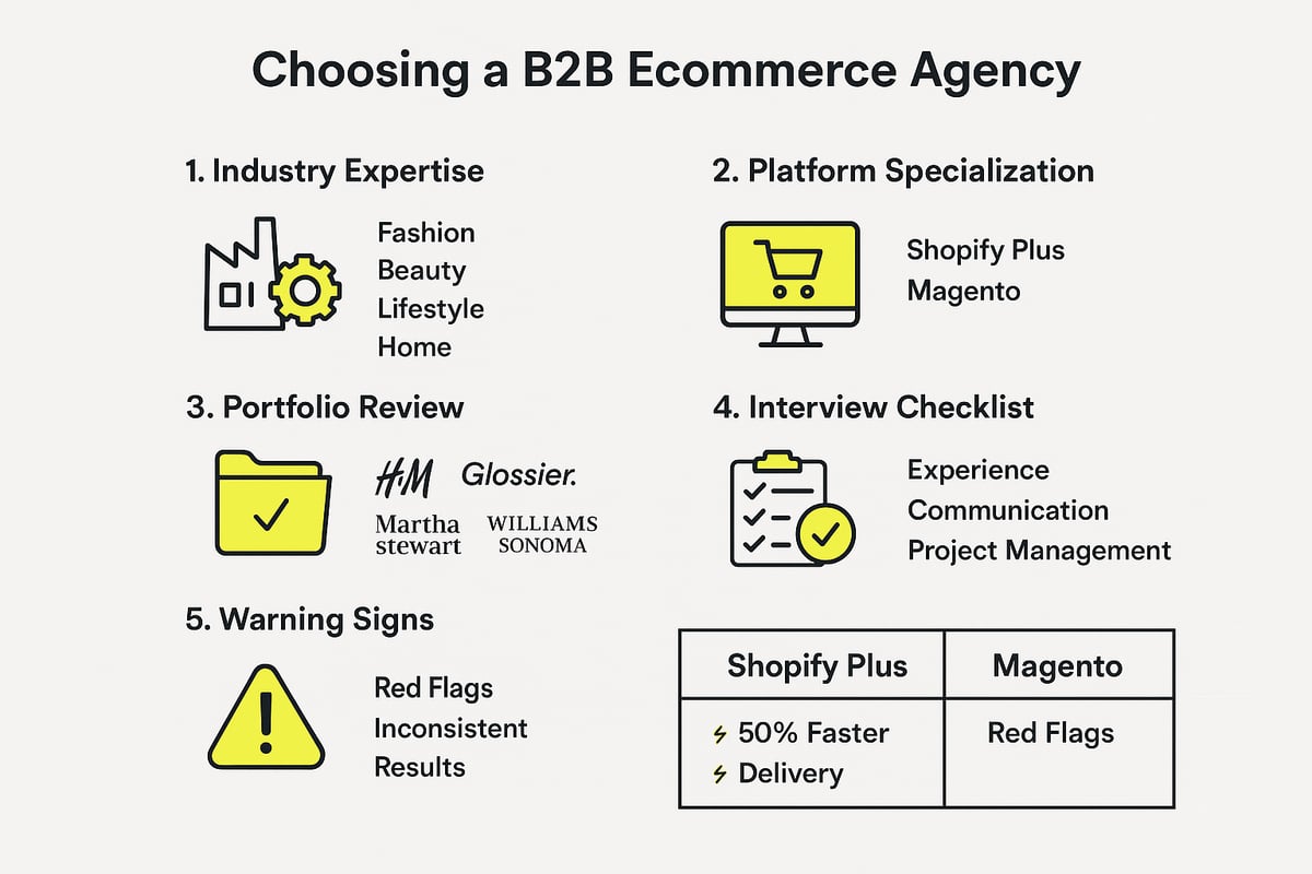 Choosing the Right B2B Ecommerce Agency for Your 2026 Needs