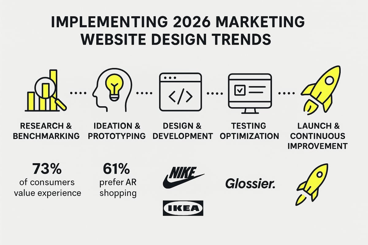 Step-by-Step Process: How to Implement 2026’s Top Marketing Website Design Trends